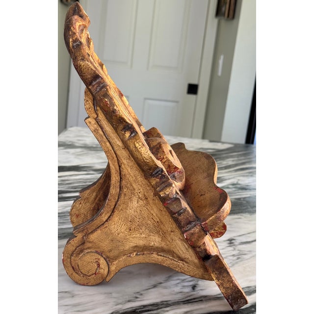 Made in Italy Vintage Grotto Shell Motif Carved Easel For Sale - Image 12 of 16