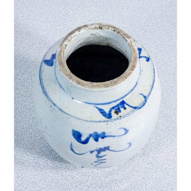 Painted and Glazed Ceramic Vase For Sale - Image 4 of 8