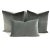 Fortuny Fortuny Bacan in Whippet Pillow Cover - Solid Gray Plushy Velvet Cushion Case For Sale - Image 4 of 7