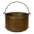 Antique 18" Hammered Copper Pot Cauldron W/ Handle For Sale