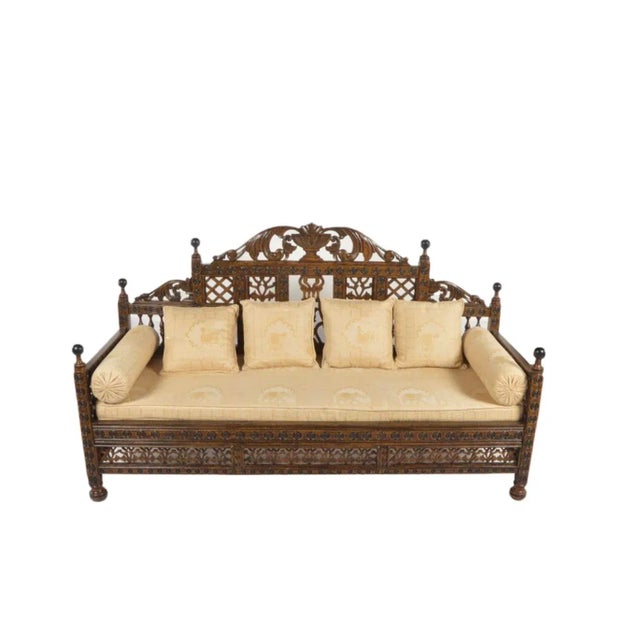 Indian Vintage Anglo Indian Sofa Settee For Sale - Image 3 of 4