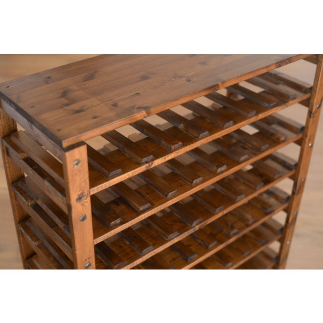 Antique Style 54-Bottle Wine Rack For Sale - Image 14 of 17