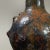 1970s Vintage Abstract Expressionist Lustrous Copper Glazed Ceramic Gooseneck Vessel, Signed For Sale - Image 5 of 10