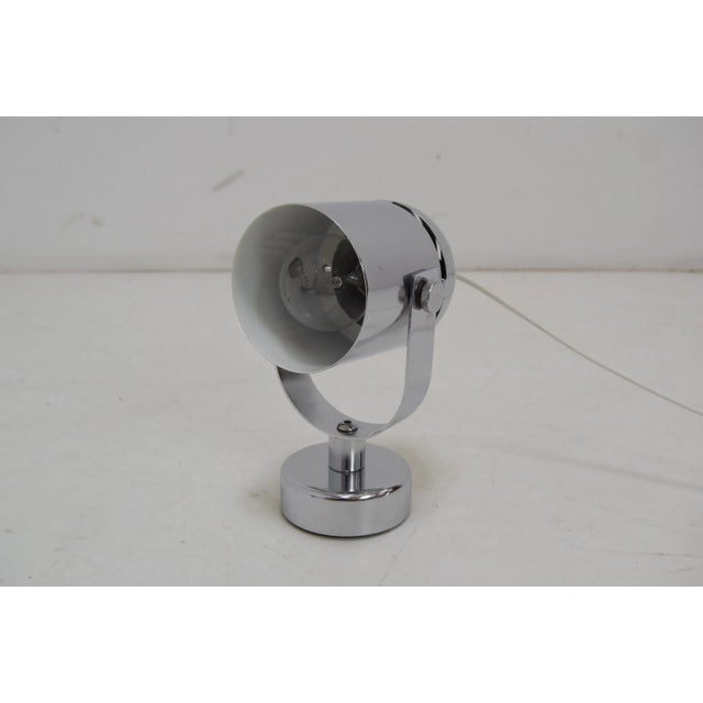1970s Mid-Century Chrome Wall Lamp by Stanislav Indra for Combi Lux, 1970s For Sale - Image 5 of 11