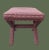 Mid-Century Modern Mid Century X-Based Ottoman Stool For Sale - Image 3 of 7