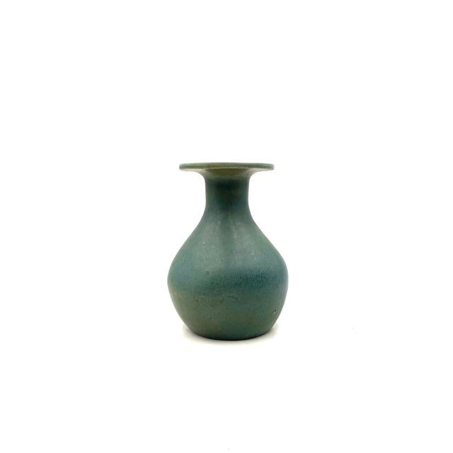 Blue Mid-Century Light Blue Ceramic Vase, 1960s For Sale - Image 8 of 18
