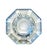 Glass Vintage Val Saint-Lambert Heavy Lead Crystal 9" Amadis Faceted Octagon Ashtray For Sale - Image 7 of 8