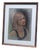 Wilfred Glyndon May, Portrait of a Girl in Black, Pastel on Paper, Framed For Sale