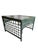 1970s Palm Beach Style Custom Emerald Lacquered Bamboo & Double Lattice Coffee Table For Sale - Image 4 of 10
