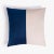 Double Optical Blue Cushion by Briola Lorenza for LO DECOR For Sale - Image 4 of 4