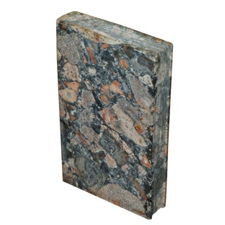 Carved Marble Library Book, 1900s For Sale