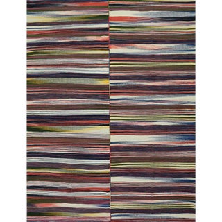 Handwoven Scandinavian Style Kilim Area Rug 5’1″ X 6’8″ For Sale