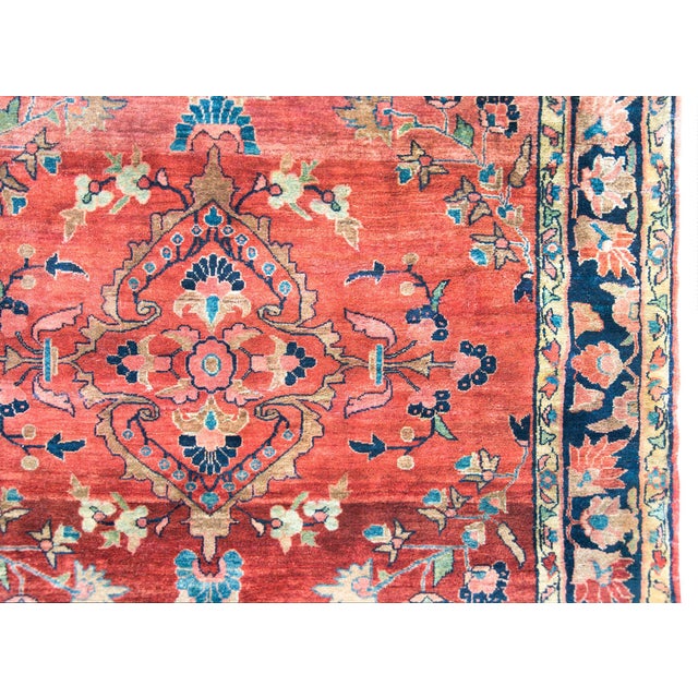 Early 20th Century Persian Sarouk Mohajeran Rug For Sale - Image 9 of 14
