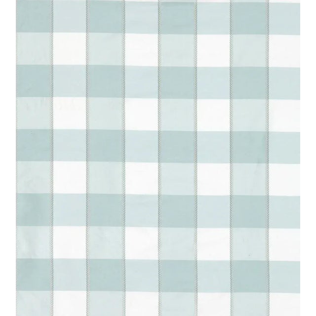 Traditional The House of Scalamandré Chelsea Check Fabric, Aquamarine For Sale - Image 3 of 3
