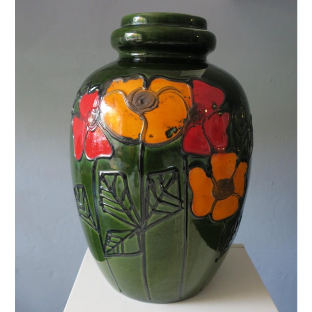 Large Vintage Brutalist Ceramic Floor Vase, 1960s For Sale - Image 11 of 11