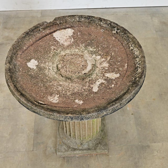 English Late 19th Century Cast Stone Bird Bath For Sale - Image 4 of 8
