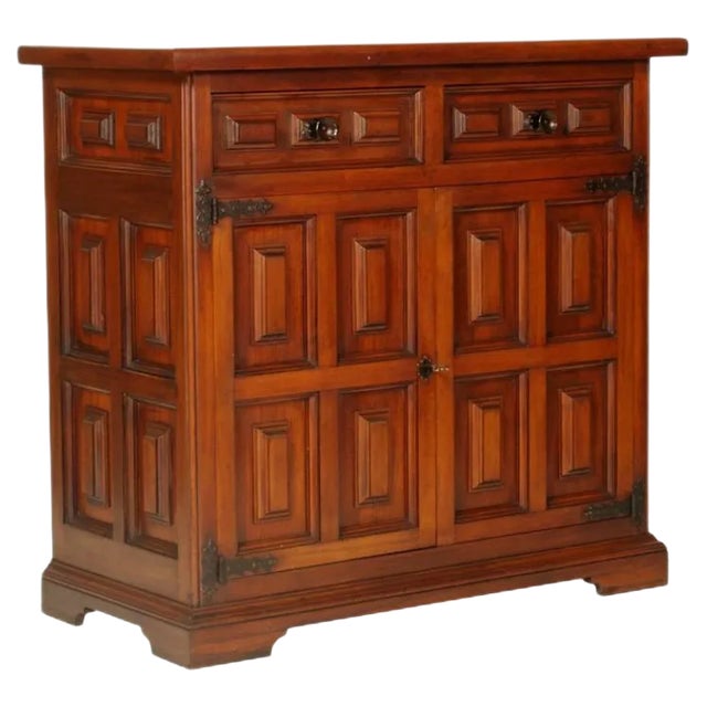 Italian Walnut Credenza, 1930s For Sale