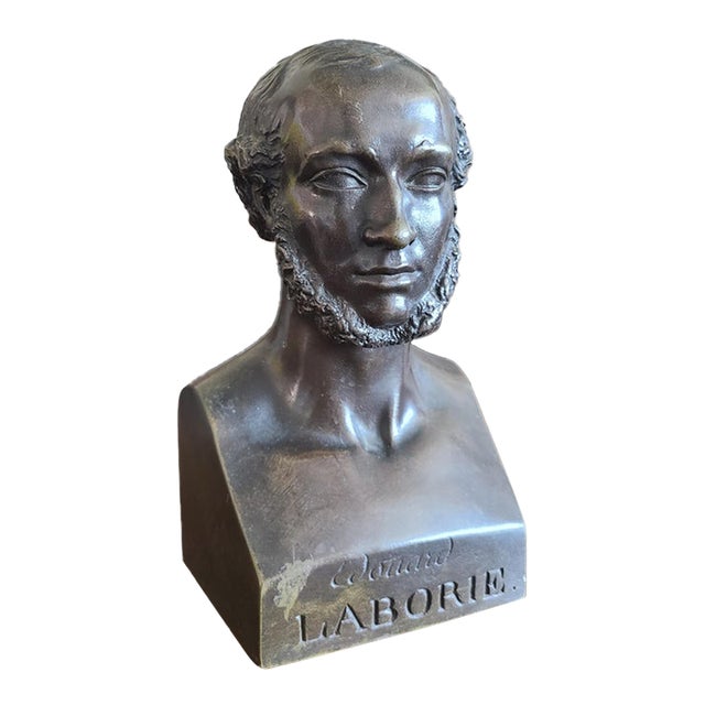 Jean-Pierre Dantan Antique 19th Century Bronze Bust of Jean-Edouard Laborie For Sale