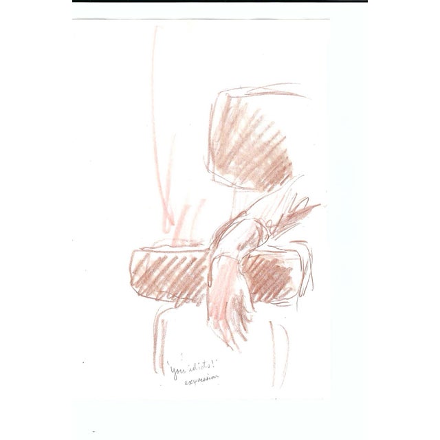 Figurative 1997 James Bone Female Nude Figure Drawing For Sale - Image 3 of 3