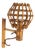 Mid-Century Rattan and Bamboo Wall Sconce in the style of Louis Sognot, 1960s For Sale