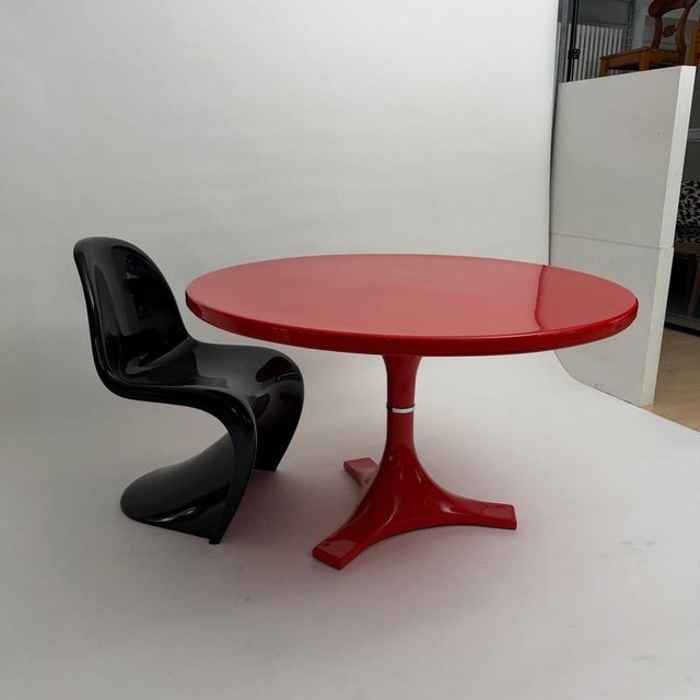 Red 4997 Dining Table by Gardella & Castelli for Kartell, Italy, 1970 For Sale - Image 13 of 18