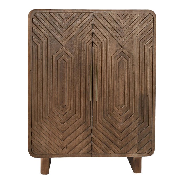 Deco Front Bar Cabinet For Sale