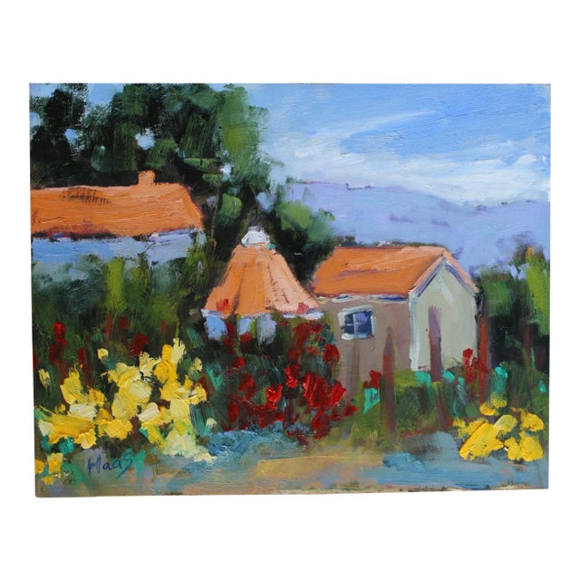 Sonoma Farm, Plein Air Oil Painting Landscape For Sale
