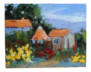 Sonoma Farm, Plein Air Oil Painting Landscape