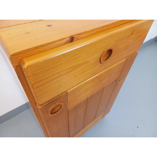 Vintage Pine Storage Cabinet by Charlotte Perriand, 1960s For Sale - Image 3 of 18