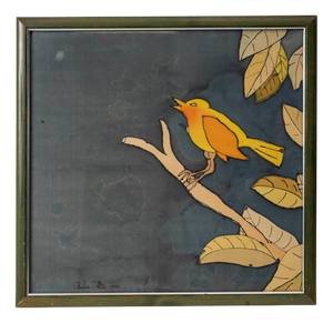 Silk Painting of Bird, 20th Century