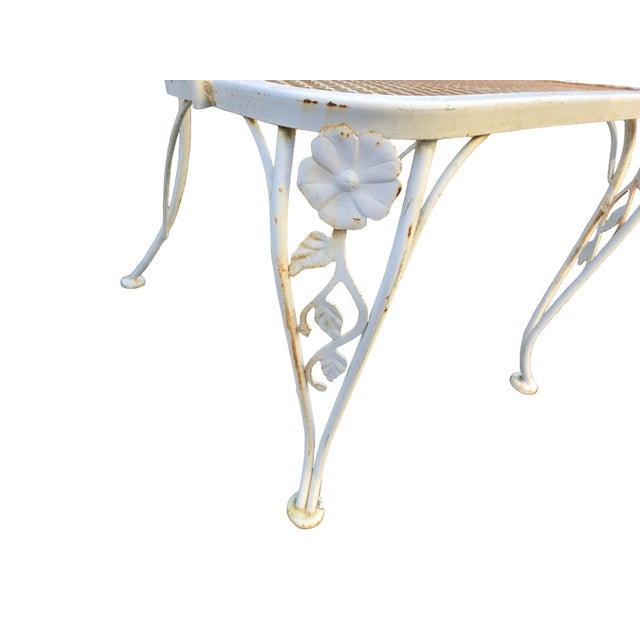 Vintage Wrought Iron Chairs Set of 4 For Sale - Image 10 of 13