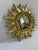 Late 20th Century Gold Gilded 12.5" Sunburst Wall Mirror For Sale - Image 11 of 18