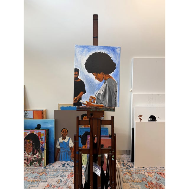 The Ignored Devotion, Acrylic on Canvas, Emmanuel Akolo (2025) For Sale - Image 4 of 5