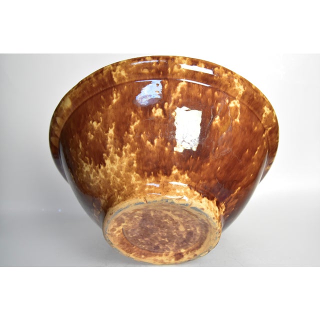 Antique Rockingham Mixing Bowl For Sale - Image 4 of 5