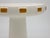 Ceramic White & Gold Toggle Footed Serving Bowl or Platter, Handley Drive, Portugal 2016 For Sale - Image 7 of 7