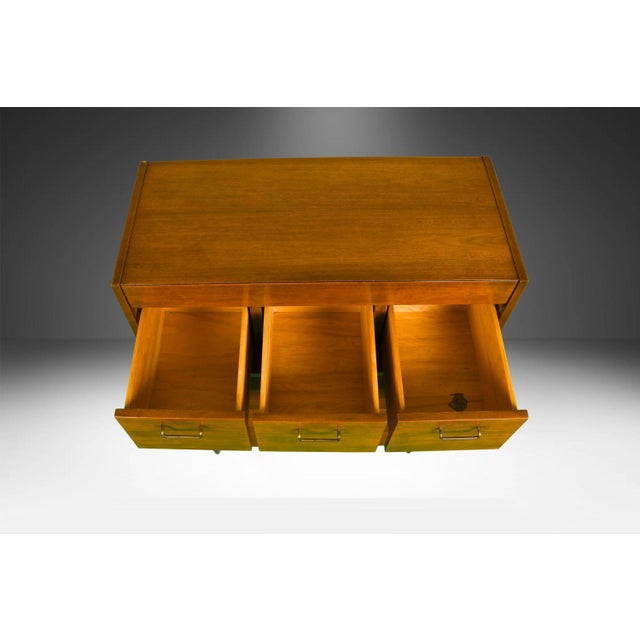 Brown American of Martinsville HighBoy Dresser Chest Mid-Century Modern For Sale - Image 8 of 16