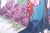 Hua Sanchuan Viewing Flowers Contemporary Figurative Asian Acrylic Painting on C For Sale In Detroit - Image 6 of 8