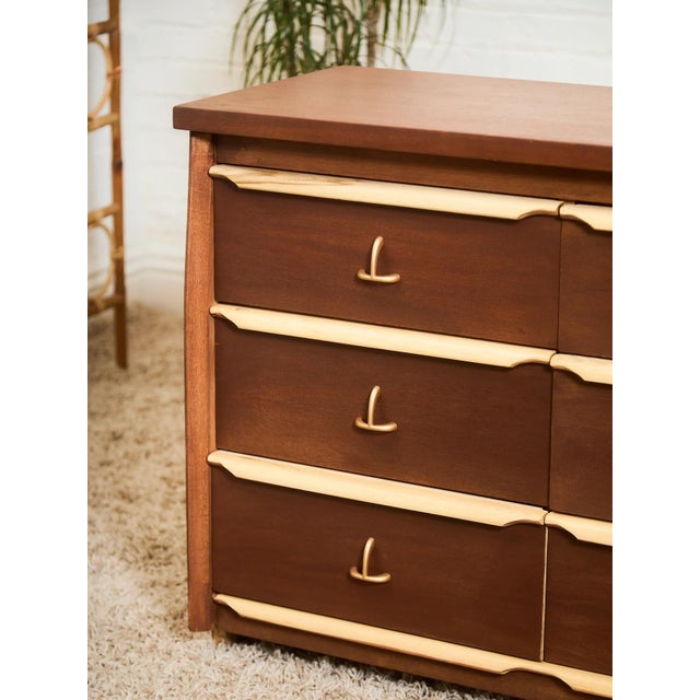 Mid 20th Century Two Tone Dresser For Sale - Image 9 of 9