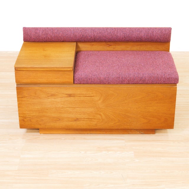1960s Mid Century Entryway Bench in Teak by Chippy Heath For Sale - Image 4 of 11