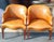 Brass 1980s Exquisite Pair of Vintage Barrel Chairs by Esteemed St. Timothy Furniture. For Sale - Image 8 of 10