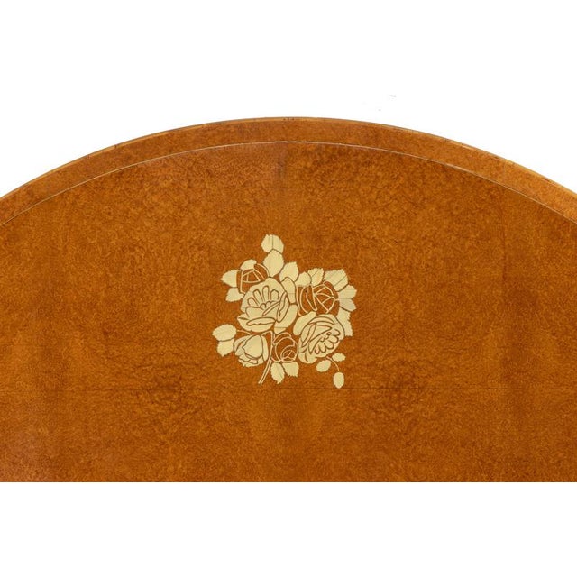Art Deco Bed in Mahogany and Amboyn from Jules Leleu, 1923 For Sale - Image 15 of 18