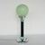 Table Lamp in Green Glass & Black Bakelite For Sale - Image 3 of 7