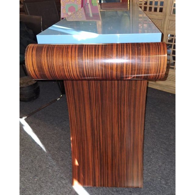 1970s Mid Century Modern Signed Decca Console Table For Sale - Image 11 of 16