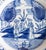 Blue Rare 18th Century Chinoiserie Dutch Delft Faience Plates With Figures - A Pair For Sale - Image 8 of 13