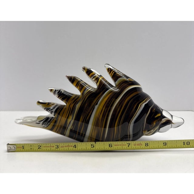 Add a touch of Italian-inspired elegance to your collection with this **Vintage Mid-Century Modern Murano-Style Art Glass...