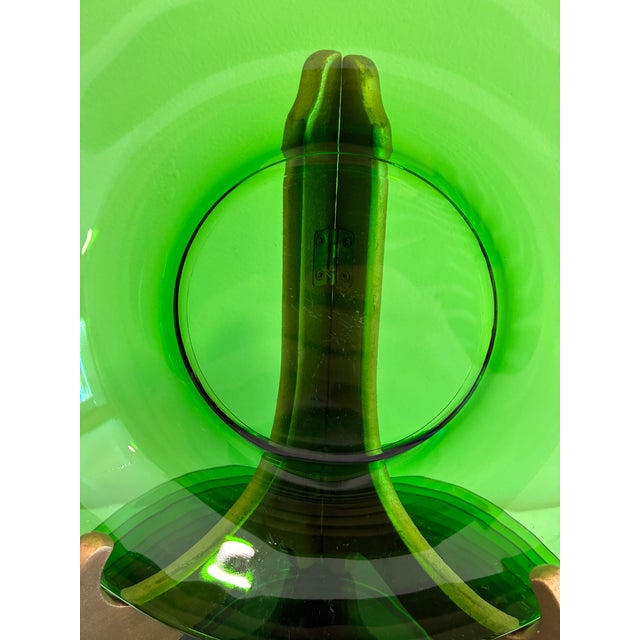 Emerald Vintage Emerald Green Glass Bowls - Set of 11 For Sale - Image 8 of 11