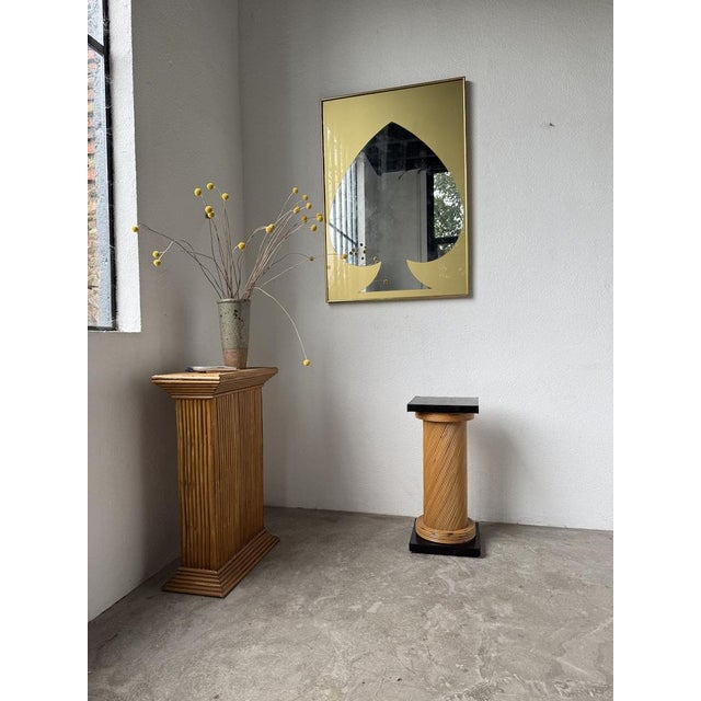 Black Rattan Column from Vivai del Sud Crespi, 1960s For Sale - Image 8 of 18