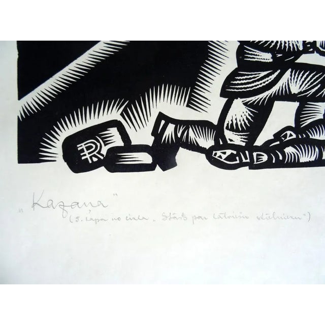 Kazan. 1972, linocut, print size 48x50 cm; total 65x58 cm was a soviet, russian painter, graphic artist, art teacher,...