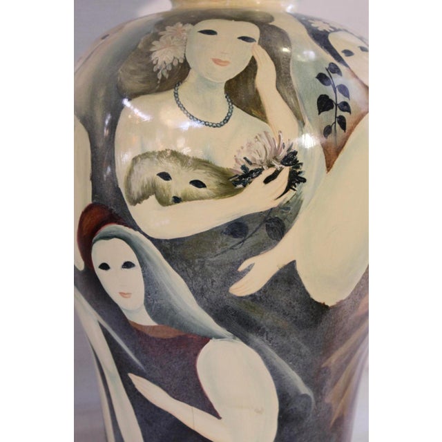 Beautiful Mid-Century Ceramic Vase For Sale - Image 4 of 8