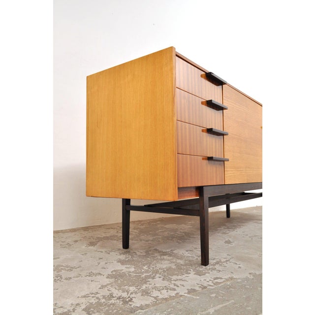 1960s Vintage Sideboard in Ash and Mahogany by František Mezulanik, 1960s For Sale - Image 5 of 14